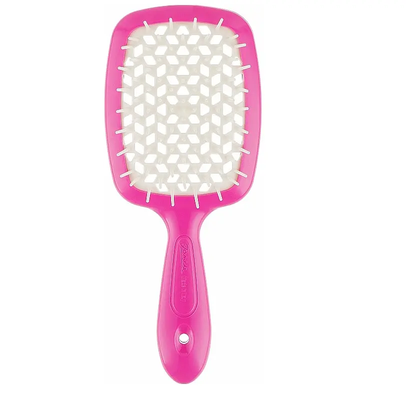 Щітка для волосся малинова з білим Superbrush Janeke