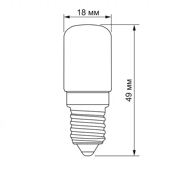 LED лампа VIDEX ST25e 3W E14 4100K - фото 3