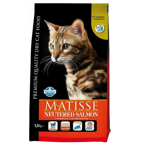Сухий корм Farmina Matisse Neutered Salmon для стерилізованих кішок, з лососем, 1,5 кг