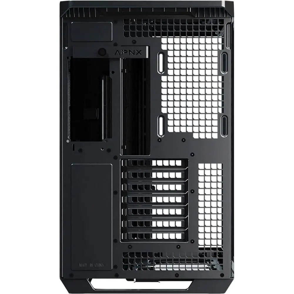 Корпус APNX V1-W Tempered Glass без БП Black/Wood (APCM-VI01103.11) - фото 6