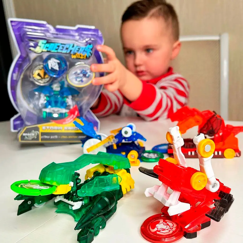 Машинка-трансформер Screechers Wild S3 L1 Спіралін Хантер (EU682102) - фото 10