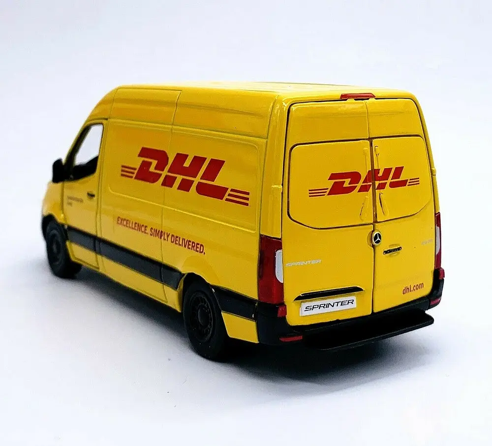 Металева машинка Mercedes-Benz Sprinter DHL Edition - фото 8