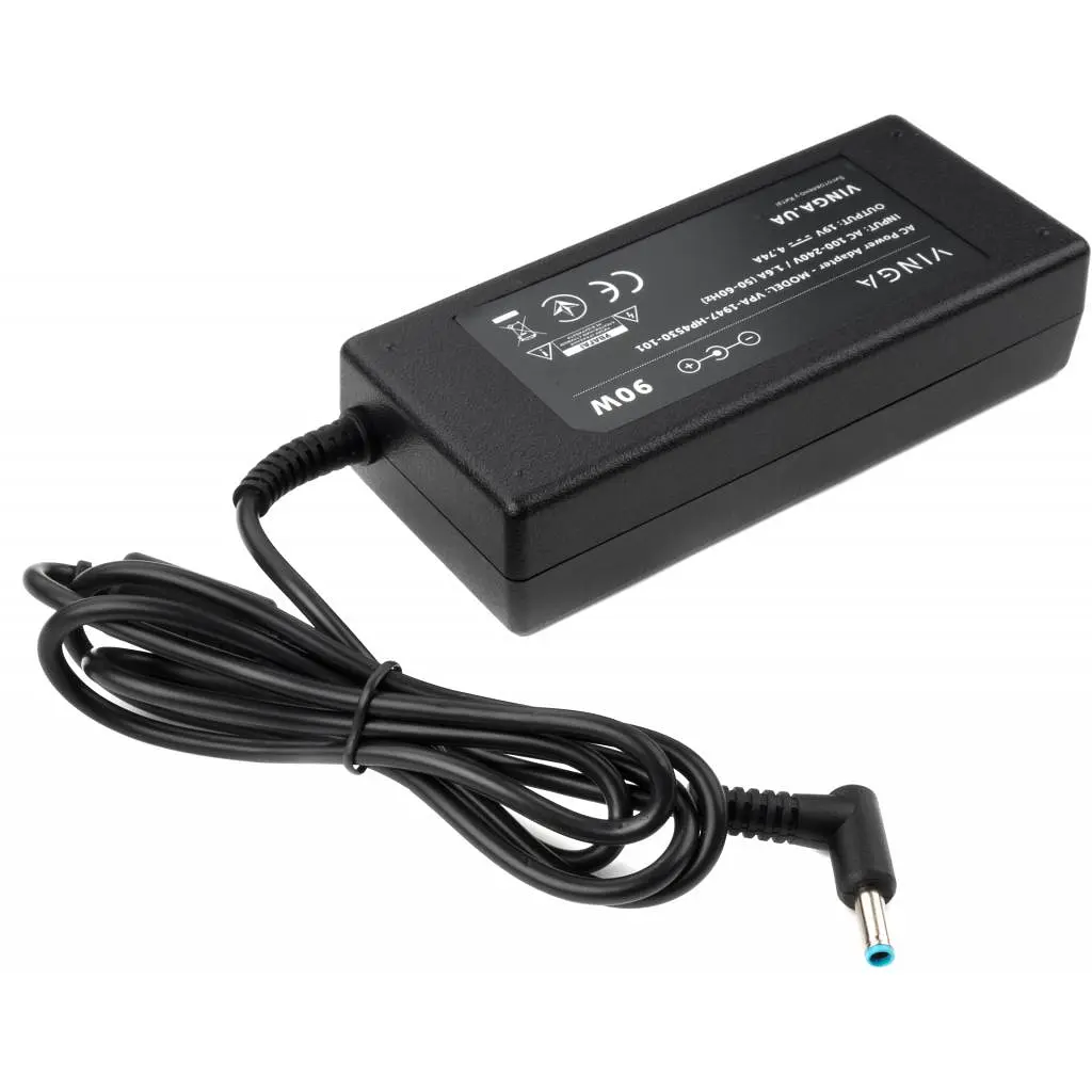 Блок живлення до ноутбуку Vinga HP 90W 19V 4.74A 4.5*3.0 (VPA-1947-HP4530-101) - фото 2
