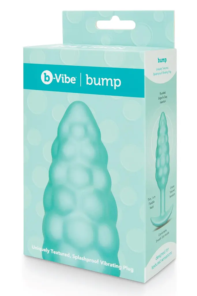 Анальная пробка B-Vibe Bump 12 см (мятный) - фото 4