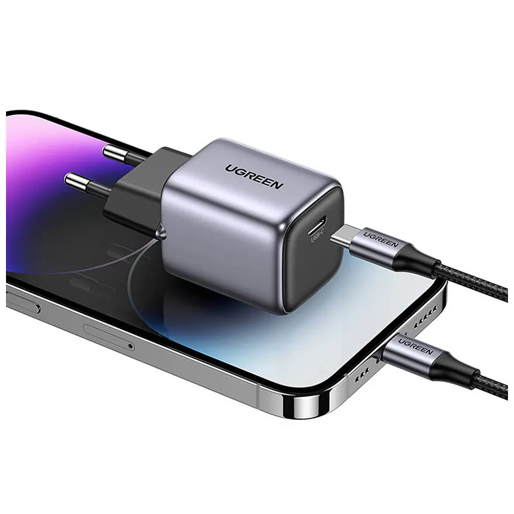 Зарядний пристрій Ugreen 20W USB C PD Nexode mini Charger CD318 (90664) - фото 5