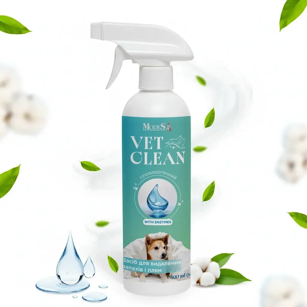 Засіб для видалення запахів і плям Modes Vet clean гіпоалергенний 500 мл - фото 2