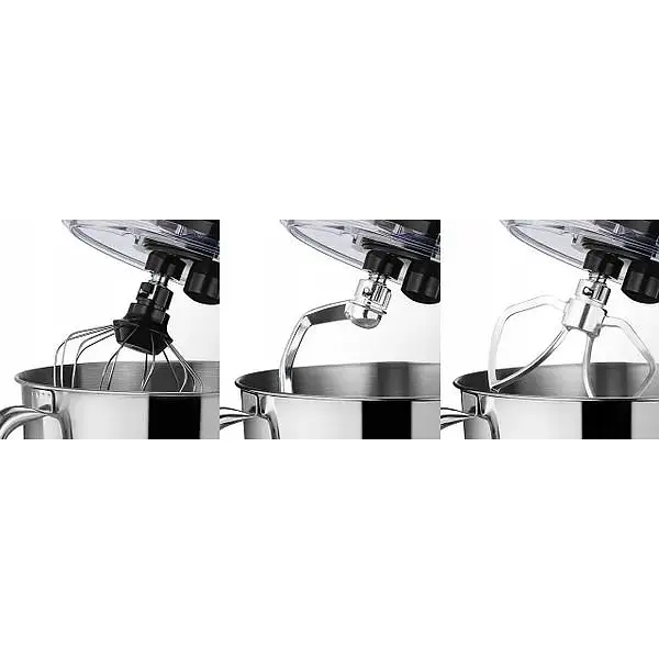 Тістоміс планетарний міксер Mozano AGD/ROB/03#CZARNY 4.5 л чаша з нержавіючої сталі імпульс режим - фото 7