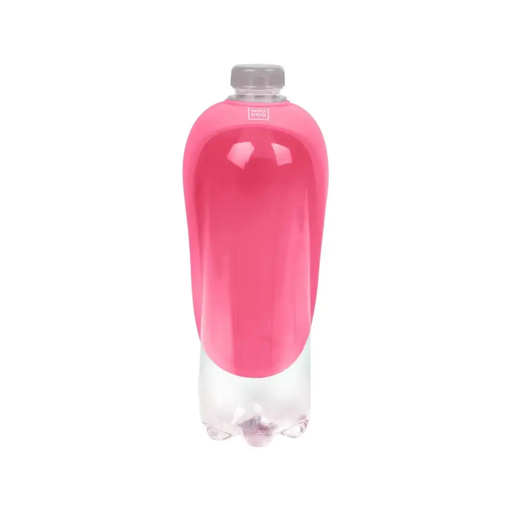 Поїлка насадка на пляшку Waudog Silicone, 16,5х9 см, рожевий (50777) - фото 4