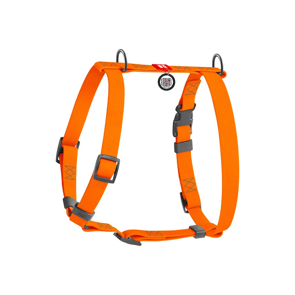 Шлея для собак WAUDOG Waterproof Н-подібна анатомічна М помаранчева (32814) - фото 2
