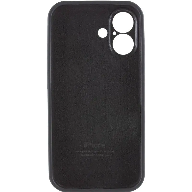 Чохол Silicone Case Full Camera Protective (AA) для Apple iPhone 17 (6.3) Чорний / Black - фото 3