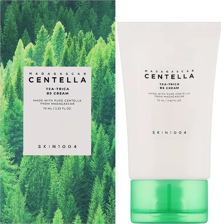 Крем для проблемної та жирної шкіри 75 мл SKIN1004 Madagascar Centella Tea-Trica B5 Cream