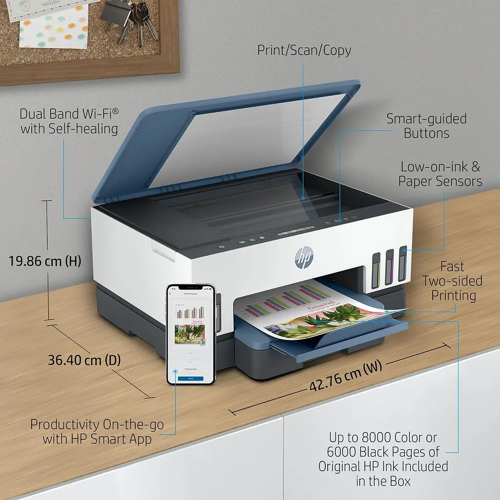 МФУ A4 Smart Tank 725 с Wi-Fi HP teh0015762 - фото 7