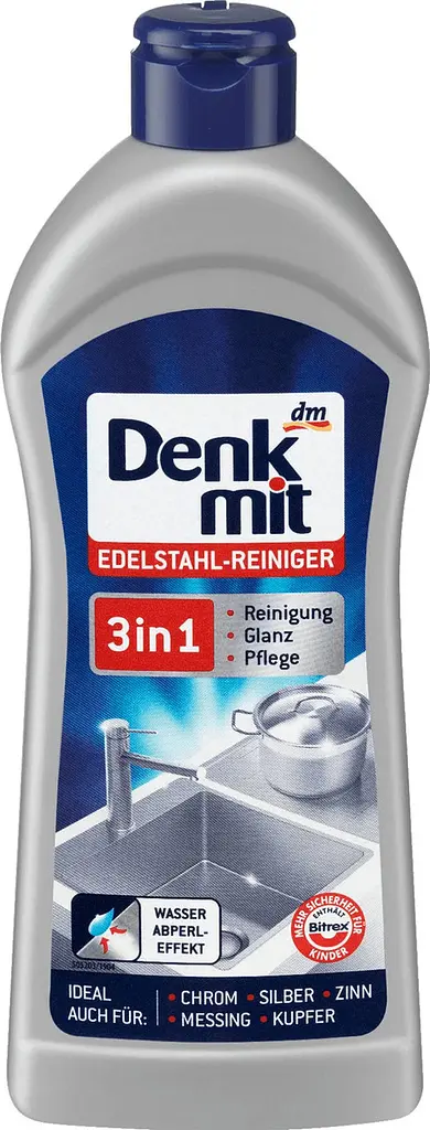 Засіб для чищення нержавіючої сталі DenkMit edelstahl reiniger 3в1 300 мл