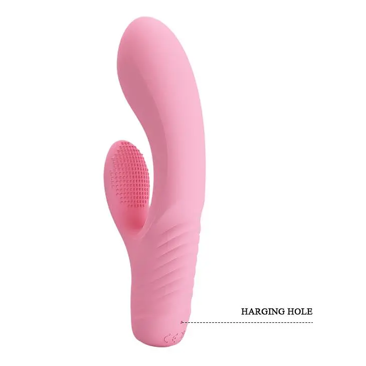 Вібратор-кролик Pretty Love Tim Vibrator Light 15.5 см рожевий - фото 9