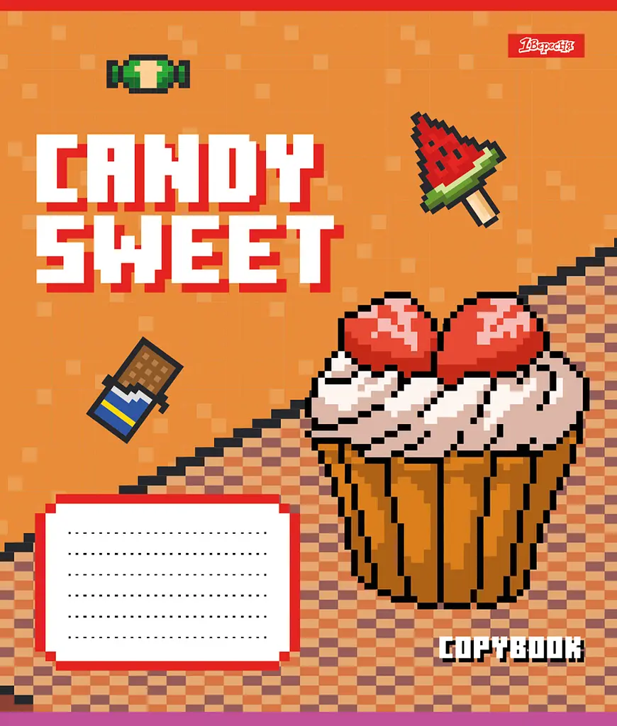 Набор тетрадей 1 сентября Candy sweet А5 в косую линию 12 листов 25 шт. (767201) - фото 3