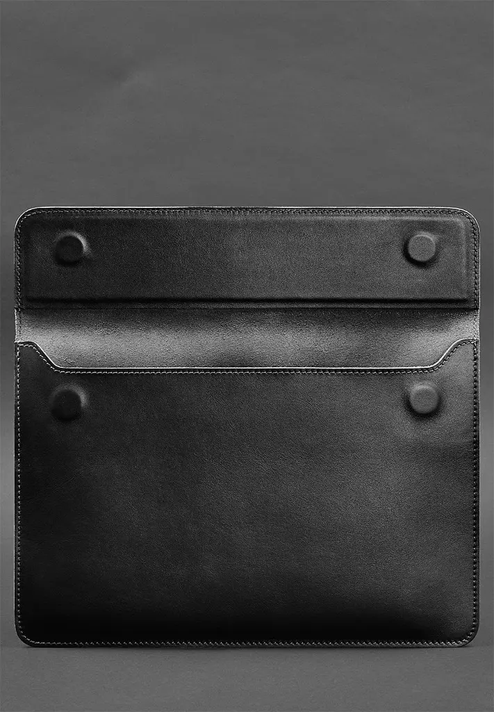 Шкіряний чохол-конверт BlankNote на магнітах для MacBook Pro 16" Чорний - фото 3
