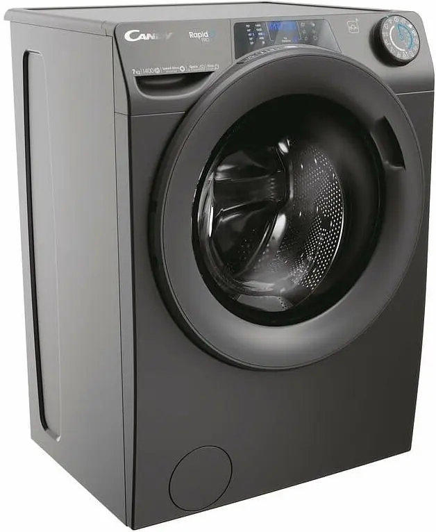 Пральна машина Candy фронтальна, 7кг, 1400, A+++, 45см, дисплей, пара, інвертор, cріблястий - фото 3