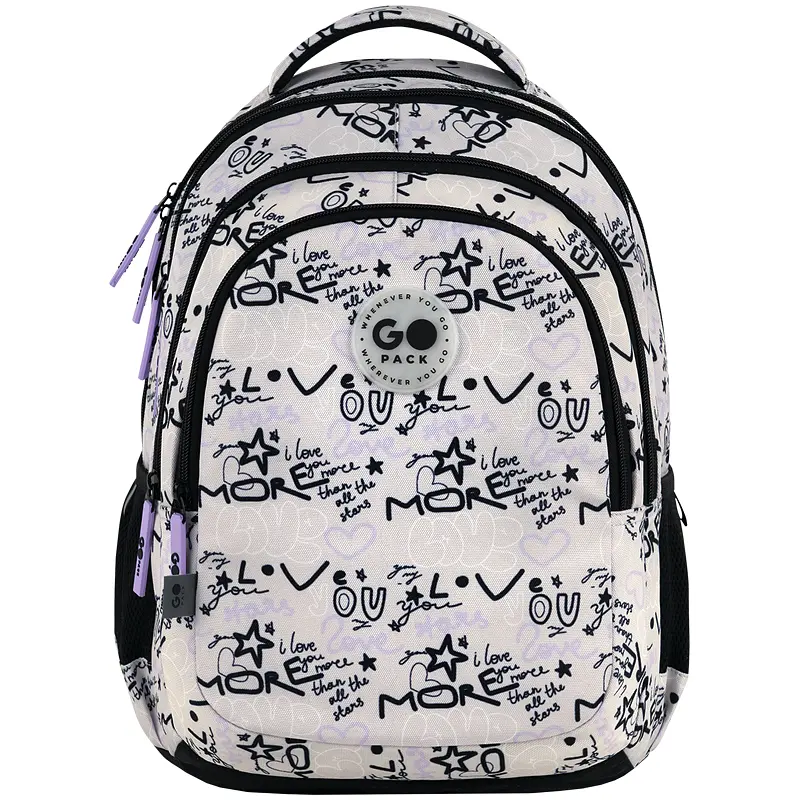 Рюкзак GoPack Teens 162M-1 Чорно-молочний (GO26-162M-1) - фото 3