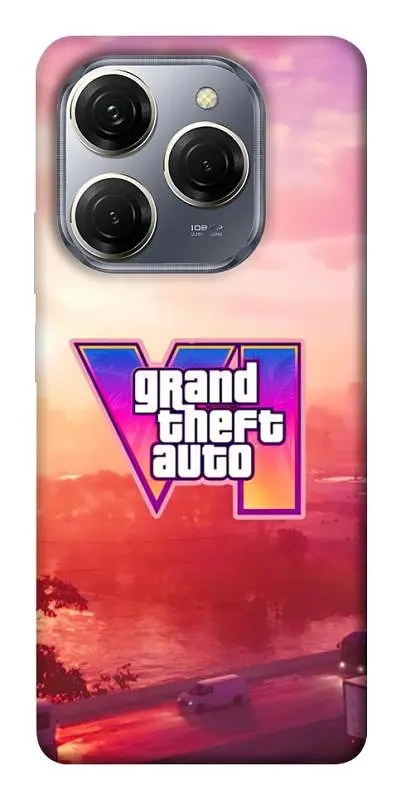 TPU чохол Demsky GTA VI Vice City для TECNO Spark 20 Pro