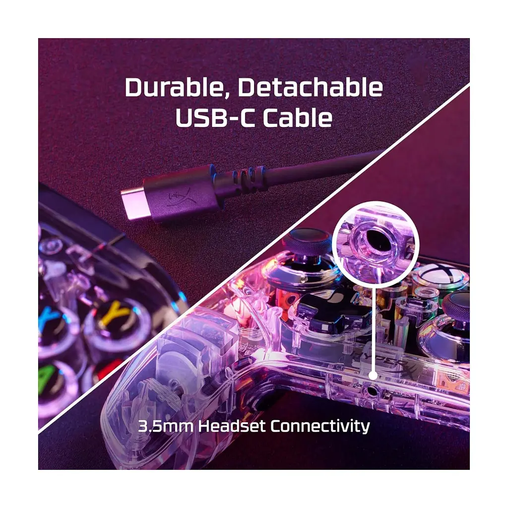 Геймпад HyperX Clutch Gladiate RGB for PC/Xbox Clear (7D6H2AA) - фото 9