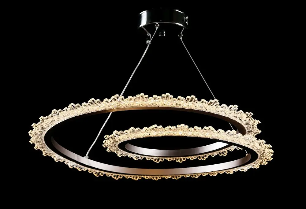 Люстра стельова LED Splendid Ray L144/1, 50W, хром/сірий, сучасний стиль, регульована висота - фото 3