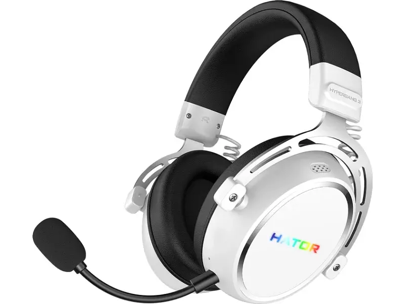 Наушники с микрофоном Hator Hypergang 3 Wireless White (ESH56) - фото 2