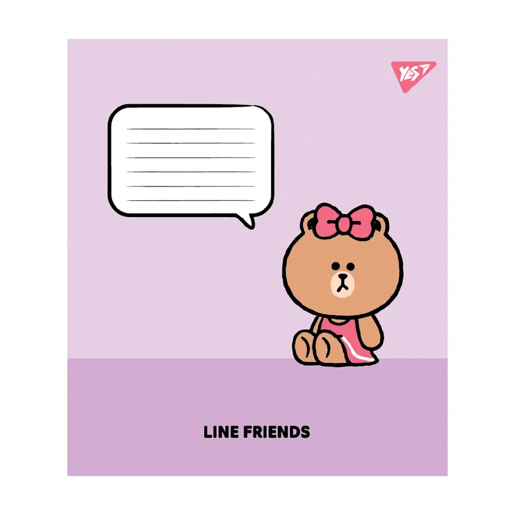 Зошит Yes Line Friends Stylish А5 12 аркушів лінія (767646), в асортименті - фото 5