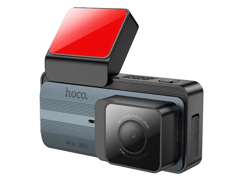 Автомобільний відеореєстратор Hoco DV12 2K Gray (6942007640176)