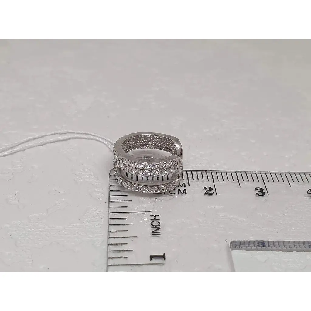 Серебряная серьга-кафф Ирий на хеликс. 40023 - фото 4