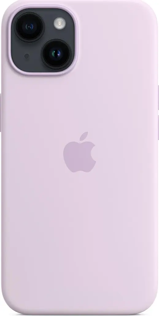 Чохол протиударний силіконовий Silicone Case MPRY3ZE/A MagSafe (Original) для Apple iPhone 14 (6.1") Lilac - фото 4