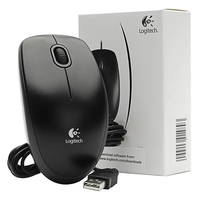 Миша Logitech B100 (910-003357) Black USB - фото 3