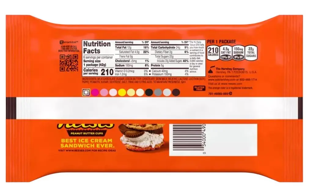 Шоколадні цукерки Reese's Chocolate Peanut Butter Cups 255г - фото 2