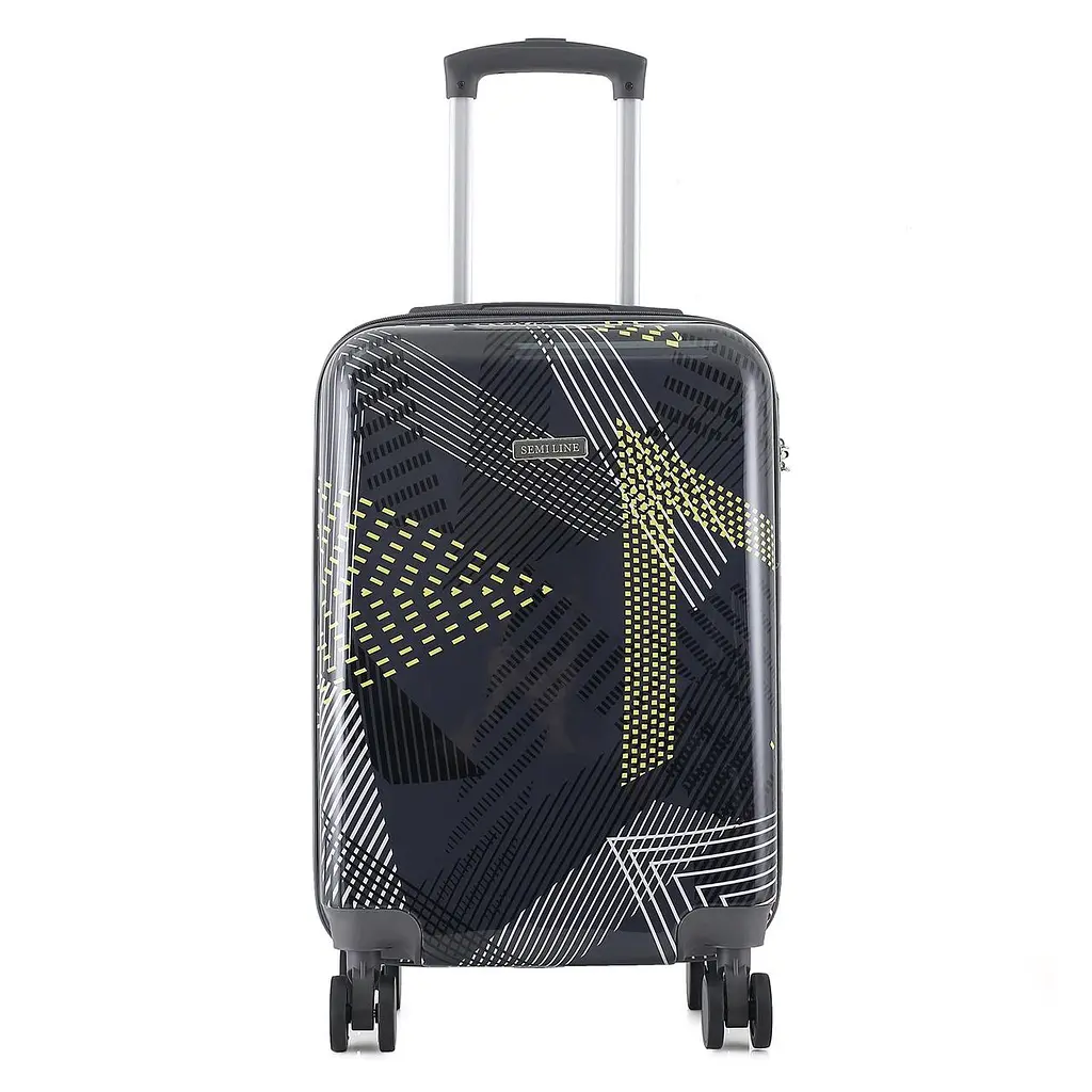 Валіза Semi Line 20" S Black Pattern (T5651-1) - фото 3