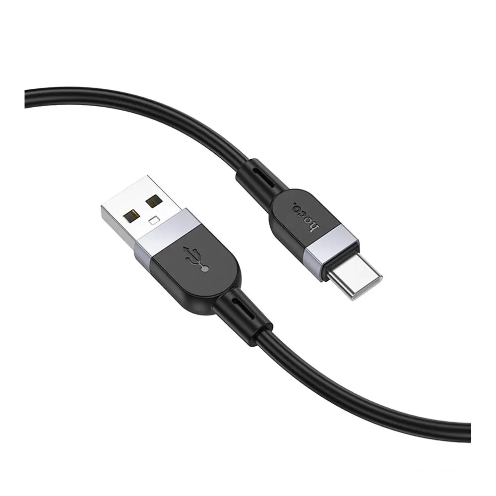 Кабель синхронізації Hoco X109 Silicone USB to Type-C 3A 3m Black (35933_3605842) - фото 5