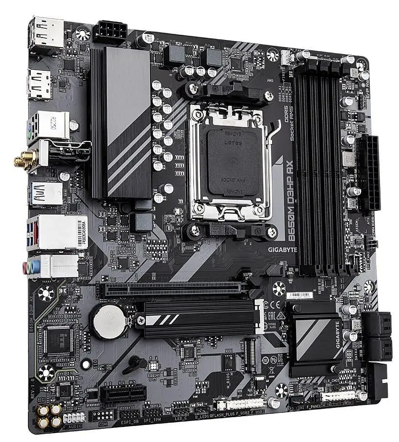 Материнська плата GIGABYTE B650M D3HP AX (B650M D3HP AX) (Socket AM5, AMD B650, Micro-ATX) - фото 2