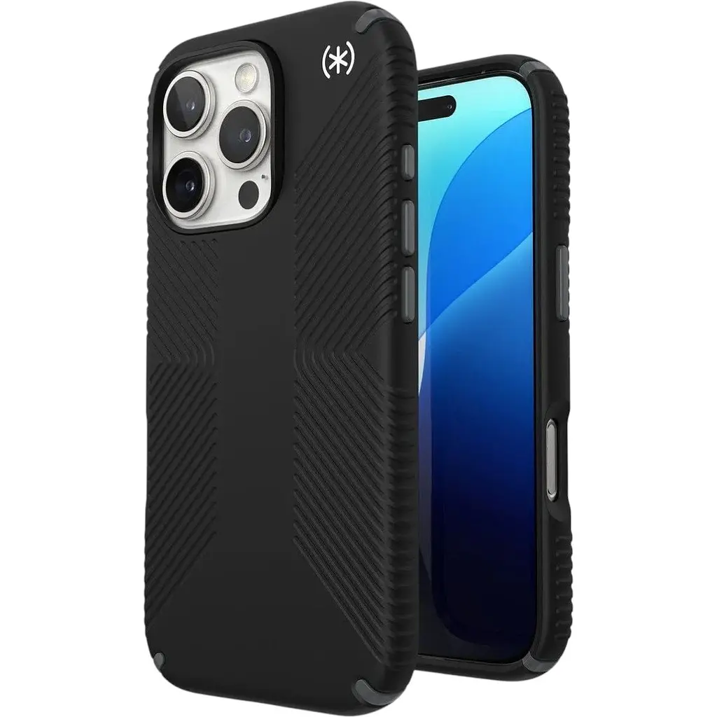 Оригинальний противоударный чехол Speck Presidio2 Grip MagSafe для iPhone 16 Pro (6.3") Black 150761-3205 - фото 2