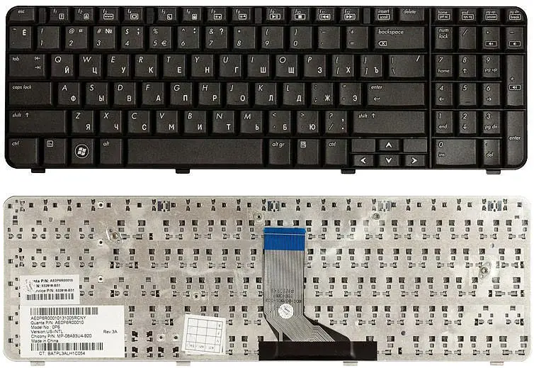 Клавіатура для ноутбука HP Compaq Presario CQ61 Black - фото 3