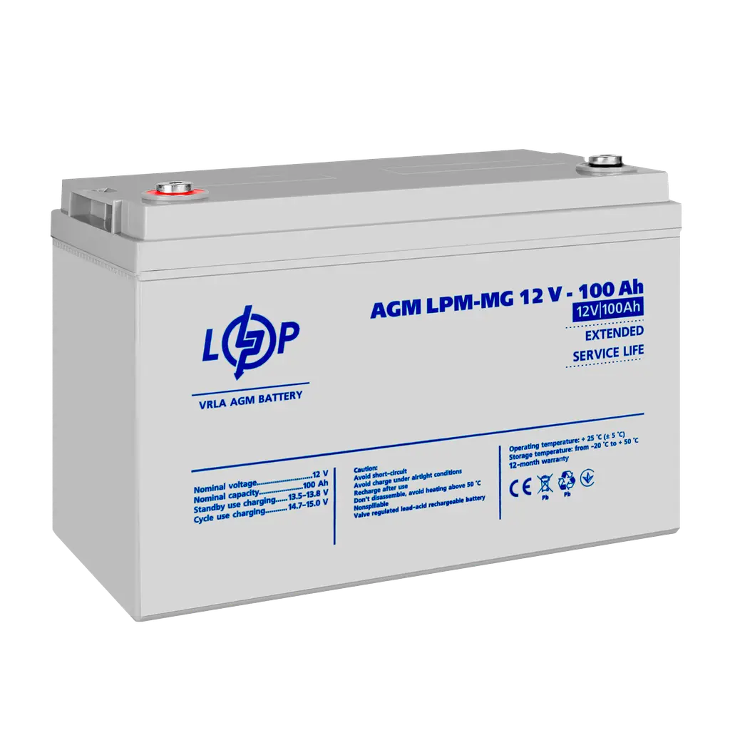 Акумулятор мультигелевий LPM-MG 12V - 100 Ah - фото 4