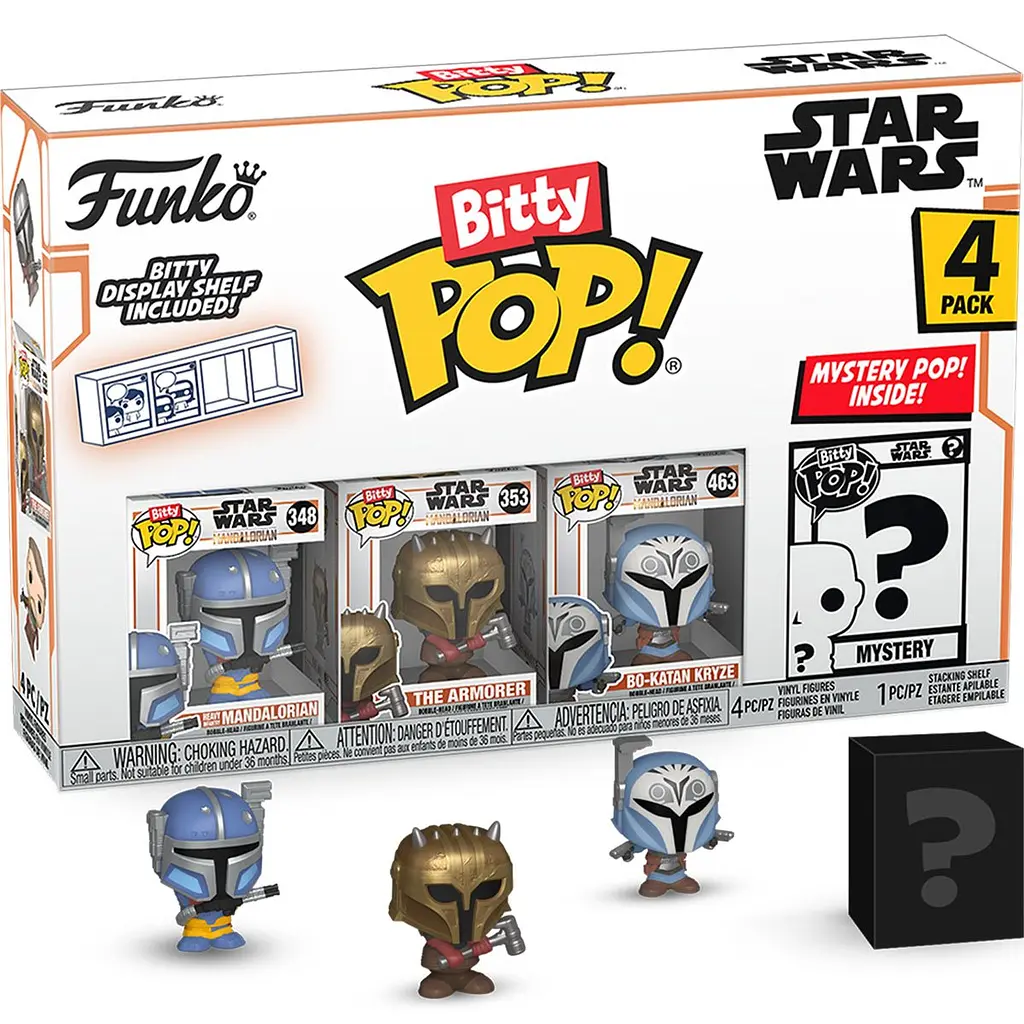 Набор подарочный Funko POP Bitty: Star Wars - Heavy Mandalorian 4pk det0018254 - фото 3