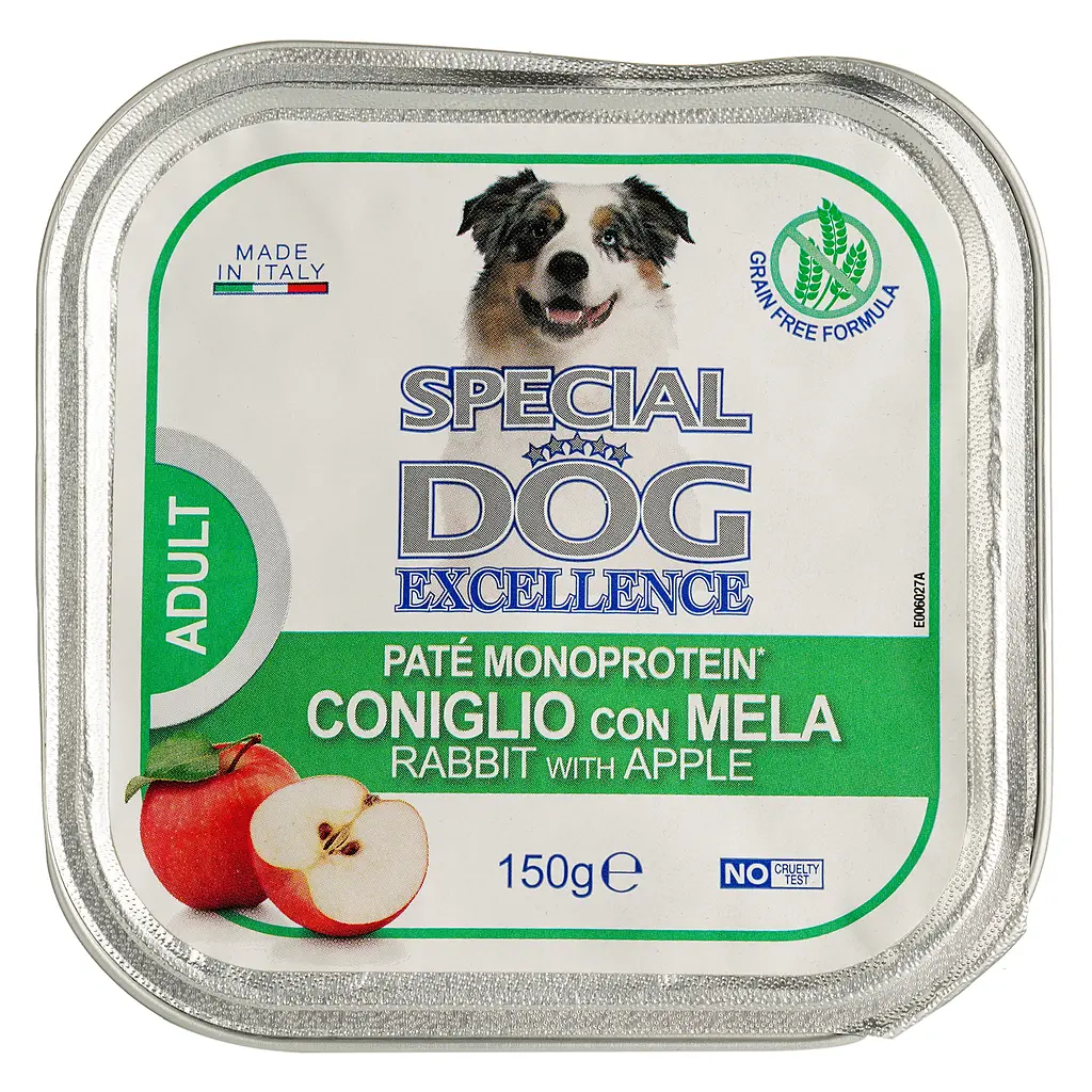 Влажный корм для собак Monge SDE Dog Fruit, монопротеин, кролик с яблоками, 150 г (70060271) - фото 2