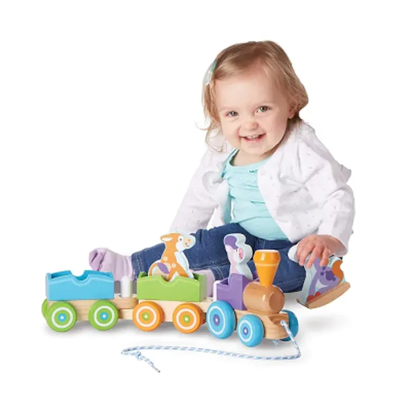 Ігровий набір Melissa&Doug дерев'яний потяг з тваринами (MD14608) - фото 2