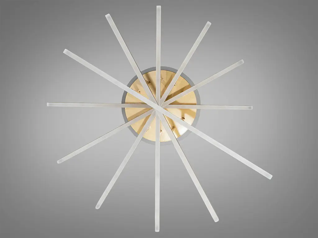 Стельова світлодіодна люстра Diasha 7010G LED 3color dimmer, пульт, 102 W, 65 см, 12-18m2 - фото 5