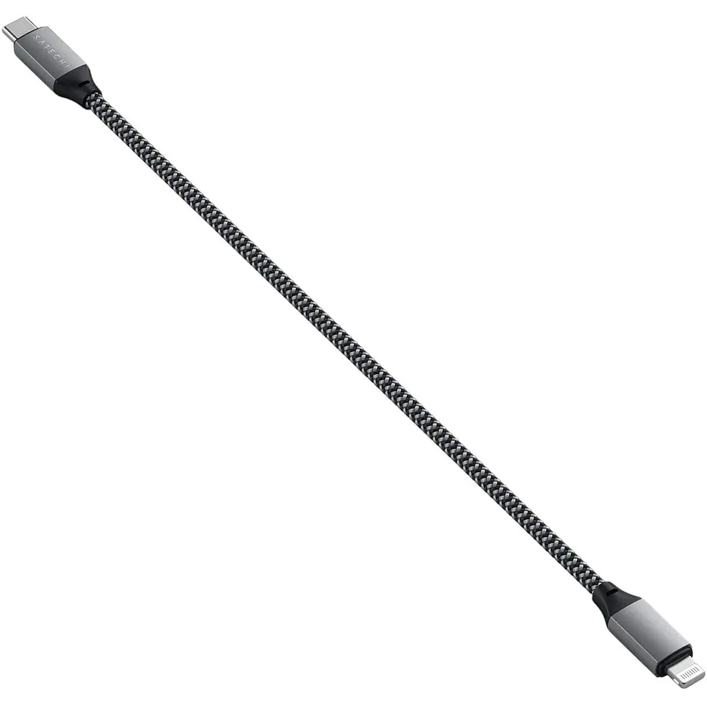 Кабель USB-C to Lightning Satechi Cable Space Gray 0.25 м (ST-TCL10M) - фото 4
