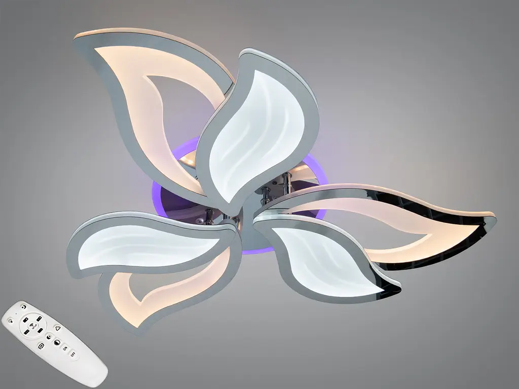 Елегантний стельовий LED-світильник для інтер'єру Diasha 9033/3HR LED 3color - фото 2
