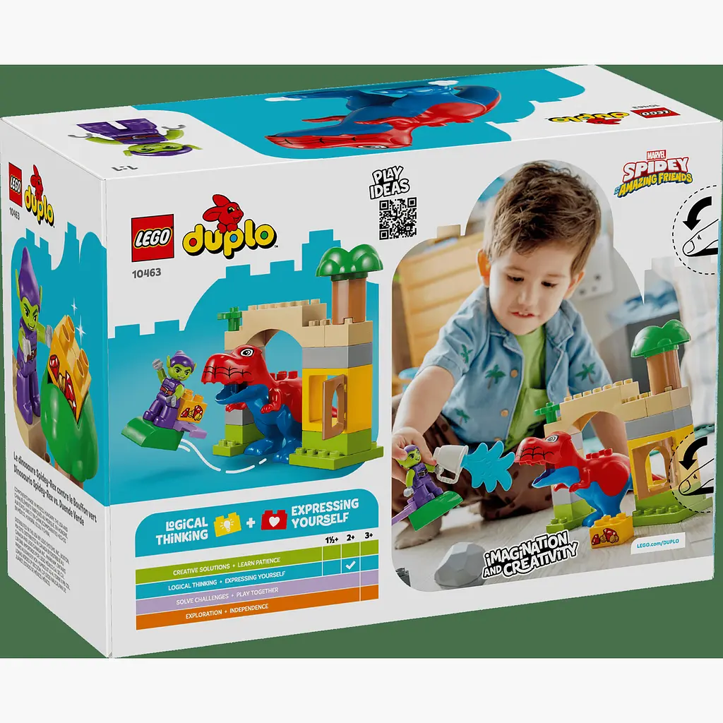 Уцінка. Конструктор LEGO DUPLO Disney Динозавр Spidey-Rex проти Зеленого Гобліна 25 деталей (10463)  - фото 10