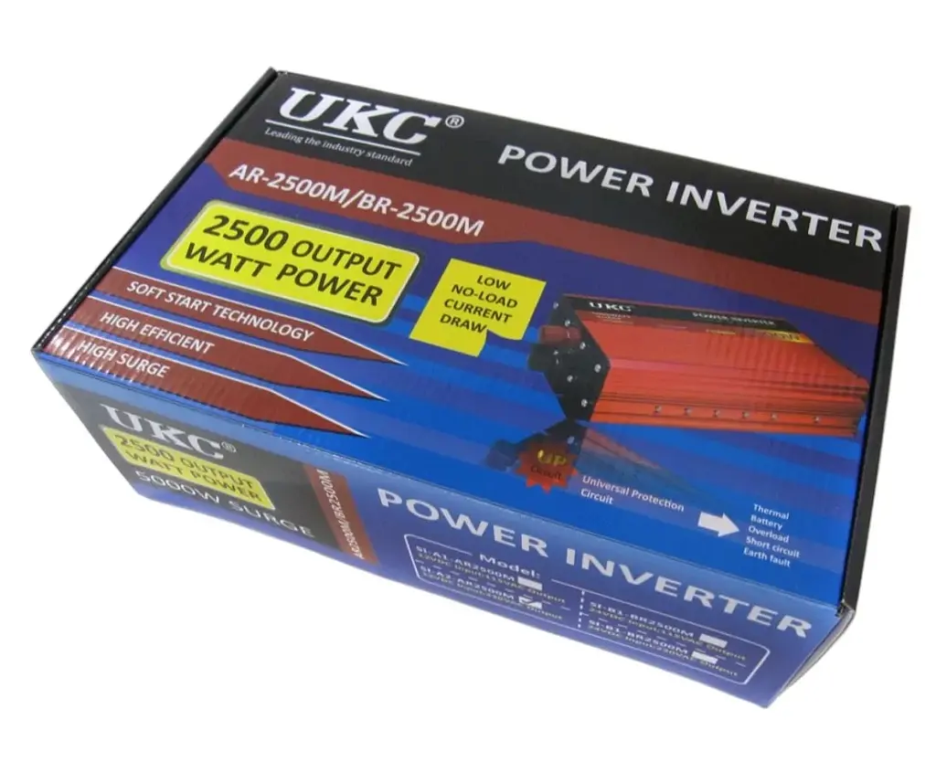 Инвертор преобразователь напряжения UKC 2500W 12-220B - фото 6