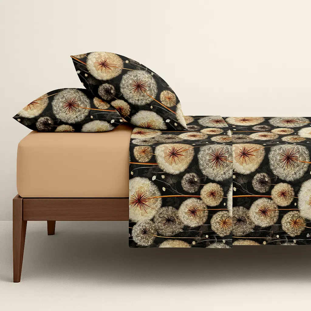 Комплект постільної білизни Cosas Wish flower CS4 Двоспальний бежевий (WishFlower_El160x30-06WarmSand_180) - фото 2
