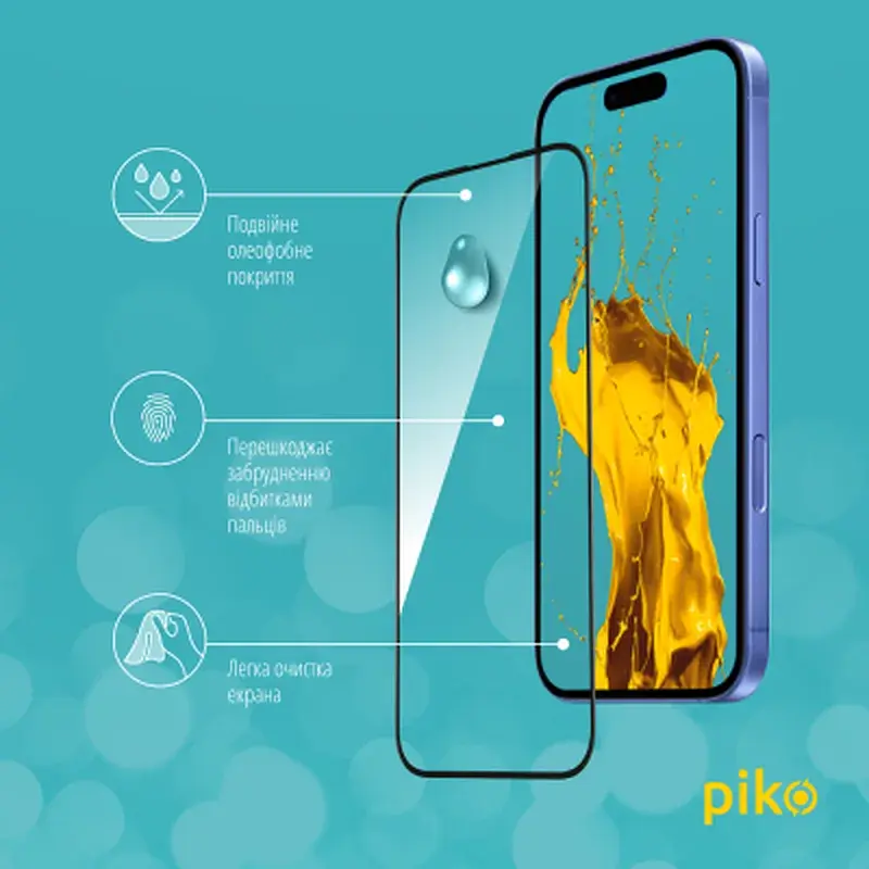 Скло захисне Piko Full Glue Apple iPhone 16 Plus Black (1283126593390) - фото 4