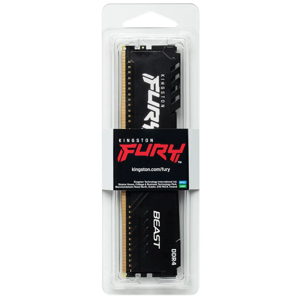 Оперативна пам'ять Kingston Fury Beast Black DDR4, 16GB/3200 (KF432C16BB/16) - фото 5