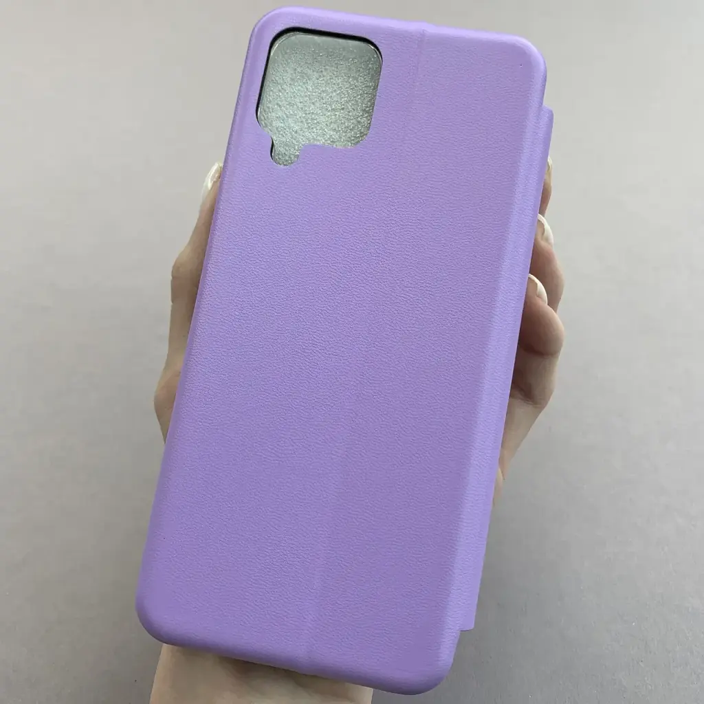 Чехол книжка Samsung Galaxy М32 эко-кожа Premium Case для смартфона Лиловый - фото 3
